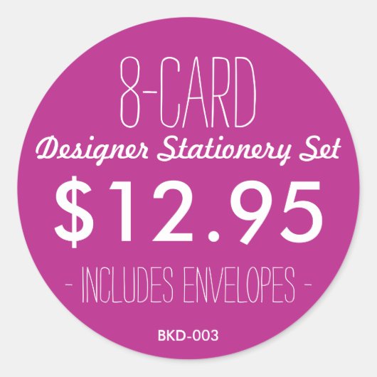 BK Boutique Stickers (Vorderseite)