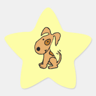 BK-, glückliche Hundestern-Aufkleber Stern-Aufkleber