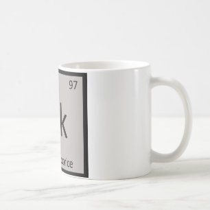 Bk - Schwarze Lakritz Chemie Periodensystem Kaffeetasse