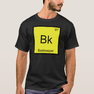 Bk - T-Shirt für Bienenzüchter Chemie Element Symb