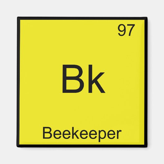BK - T-Shirt für das Symbol "Beekeeper Funny Chemi Magnet (Vorne)