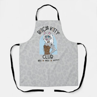 BK!TTY Club™ All-over Print Schürze Med - grau