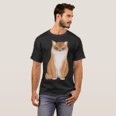 BKH British Kurz Hair Cat Black Golden Shaded T-Shirt (Vorne ganz)