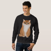 BKH British Short Hair Cat Black Golden Shaded Sweatshirt (Vorne ganz)