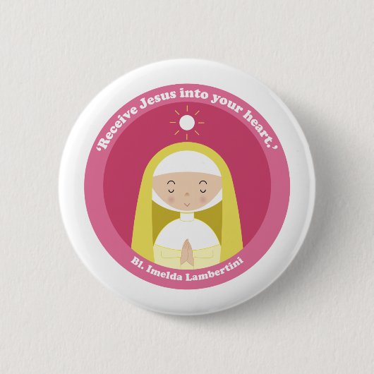Bl. Imelda Lambertini Button (Vorderseite)