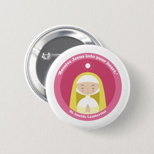 Bl. Imelda Lambertini Button (Vorne & Hinten)