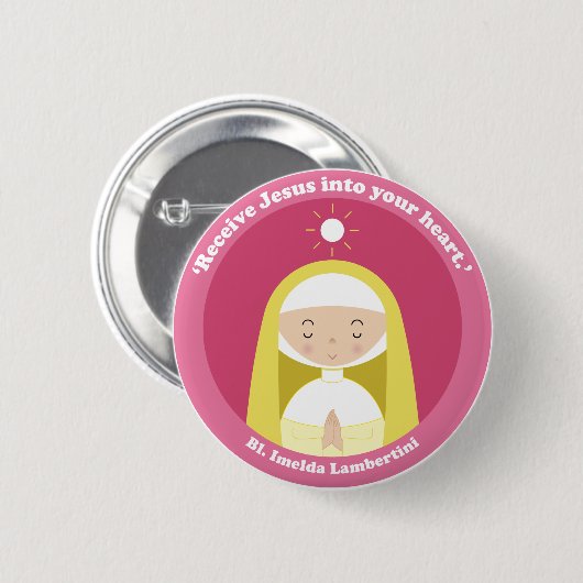 Bl. Imelda Lambertini Button (Vorne & Hinten)