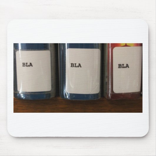 "Bla, Bla, Bla" - Bibliotheks-Rufnummern Mousepad (Vorne)