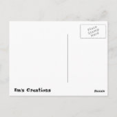 "Bla, Bla, Bla" - Rufnummern der Bibliothek Postkarte (Rückseite)