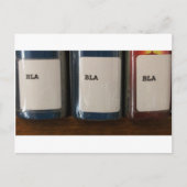 "Bla, Bla, Bla" - Rufnummern der Bibliothek Postkarte (Vorderseite)