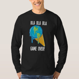 Bla Bla Spiel über das Schmelzen von Eis weltweit  T-Shirt