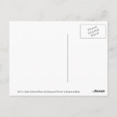 Blaas: Mädchen in Lilac mit Blume Postkarte (Rückseite)