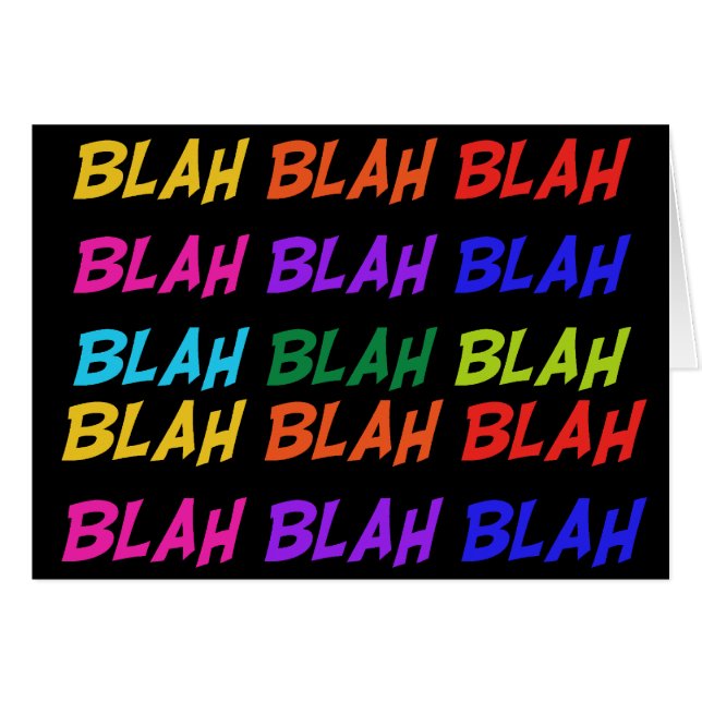 Blabla - Blabla (Vorderseite (Horizontal))