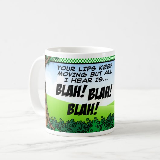 BLABLA! BLABLA! BLABLA! KAFFEETASSE (Vorderseite Links)