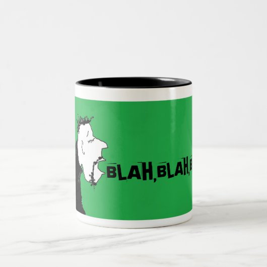 BLABLA - Blabla, SCHALE!! Zweifarbige Tasse (Mittel)