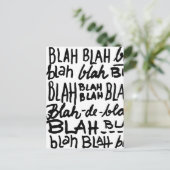 Blablabla Postkarte (Stehend Vorderseite)