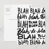 Blablabla Postkarte (Vorne/Hinten)