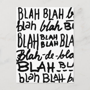 Blablabla Postkarte