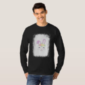 Blached Bunny Face Leopard Brille Headband Happy T-Shirt (Vorne ganz)