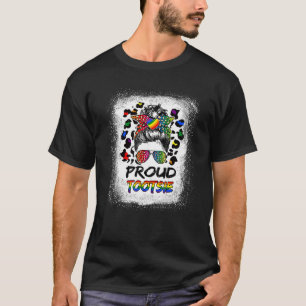 Blached Leopard Proud Tootsie Lgbtq Pride Month T-Shirt