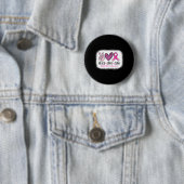Blached Peace Liebe Cure Leopard BreastCancer Awa Button (Beispiel)