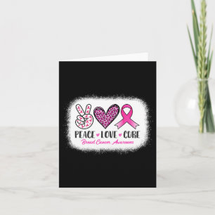 Blached Peace Liebe Cure Leopard BreastCancer Awa Karte