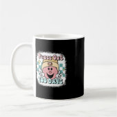Blached Peace Out 100 Days of School Smile Face 1 Kaffeetasse (Links)