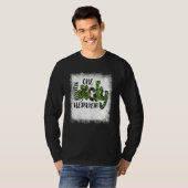 Blached St Patricks Day Leopard One Lucky Herder T-Shirt (Vorne ganz)