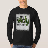 Blached St Patricks Day Leopard One Lucky Inspecti T-Shirt (Vorderseite)