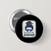 Blached Suicide Prevention Awareness Week Messy B Button (Vorne & Hinten)