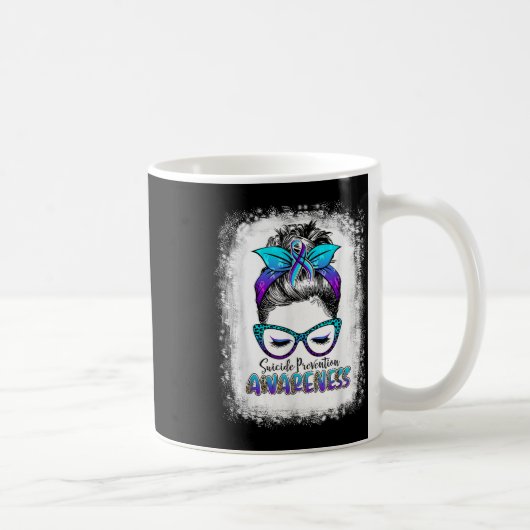 Blached Suicide Prevention Awareness Week Messy B Kaffeetasse (Rechts)