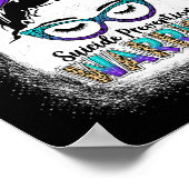 Blached Suicide Prevention Awareness Week Messy B Poster (Ecke)