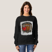 Blached Touchdown Season Leopard Game Day Footbal Sweatshirt (Vorne ganz)