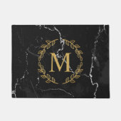 Blacj Marble Fußmatte (Vorderseite)
