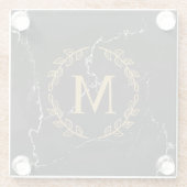 Blacj Marble Glasuntersetzer (Rückseite)