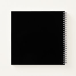 Black #000000 Spiral Notebook Notizblock