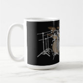 Black 10 Piece Drum Kit - Kaffee Tasse (Links)
