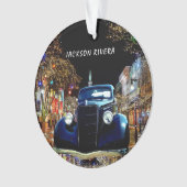 Black 1930's Sedan Weihnachten Ornament (Vorderseite)