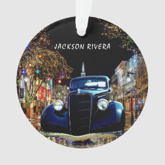 Black 1930's Sedan Weihnachten Ornament