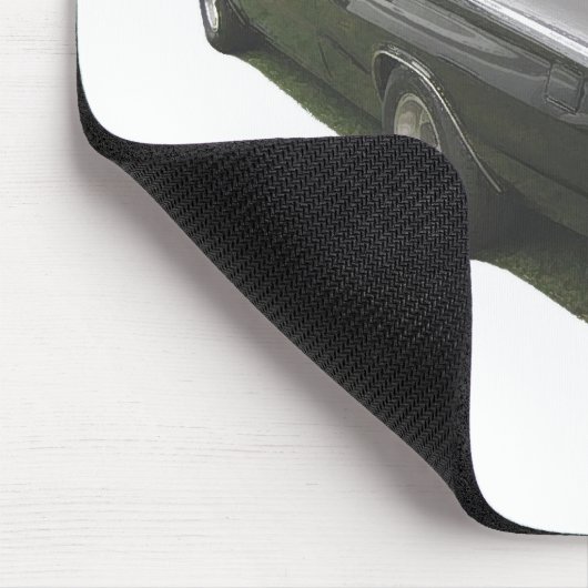 Black 1967 Dodge Ladegerät Mousepad. Mousepad (Ecke)