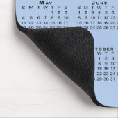 Black 2025 Calendar on Customizable Background Mousepad (Ecke)