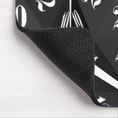 Black-20-Sided-Dice-Pattern Mousepad (Ecke)