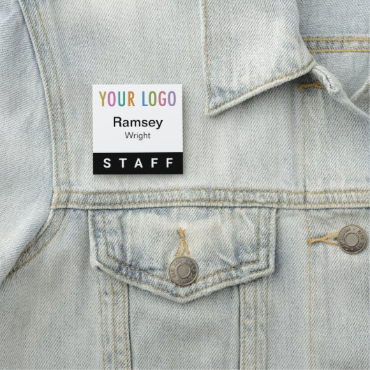 Black 2x2 Staff Abzeichen Event Logo Button oder M (Beispiel)