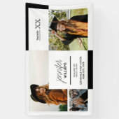 Black 3 Foto Abschluss Banner (Vertikal)