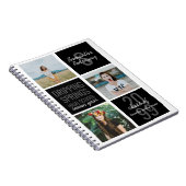 Black 3-Foto Fun Boxes Class Year Notebook Notizblock (Rechte Seite)