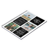 Black 3-Foto Fun Boxes Class Year Notebook Notizblock (Linke Seite)