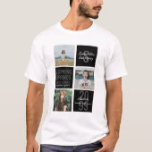 Black 3-Foto Fun Boxes Class Year T-Shirt (Vorderseite)