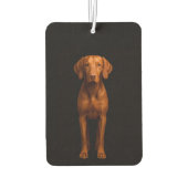 Black 4 Luxe Car Air Fresheners, Agile Vizsla Dog Autolufterfrischer (Rückseite)