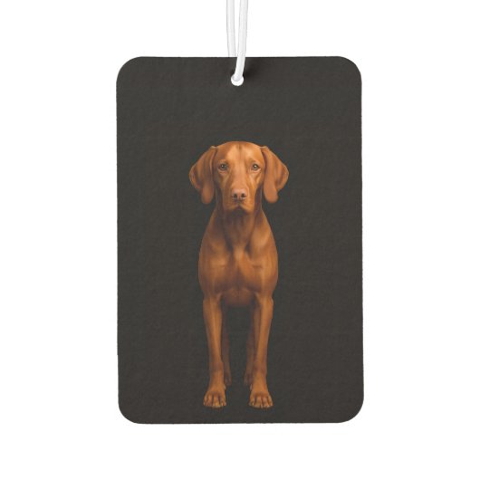 Black 4 Luxe Car Air Fresheners, Agile Vizsla Dog Autolufterfrischer (Rückseite)