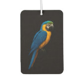 Black 4 Luxe Car Air Fresheners, Blue Yellow Macaw Autolufterfrischer (Vorderseite)